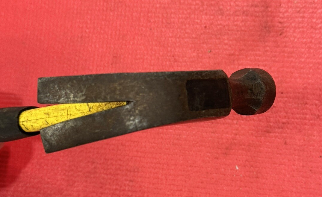 Vintage Stanley 13" Long Forged Steel Head Rip Claw Fiberglass Hammer