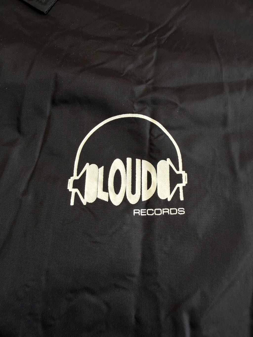 The Thread Shop Loud Records Coaches Jacket Mens 2X Black Long Sleeve 100% Nylon