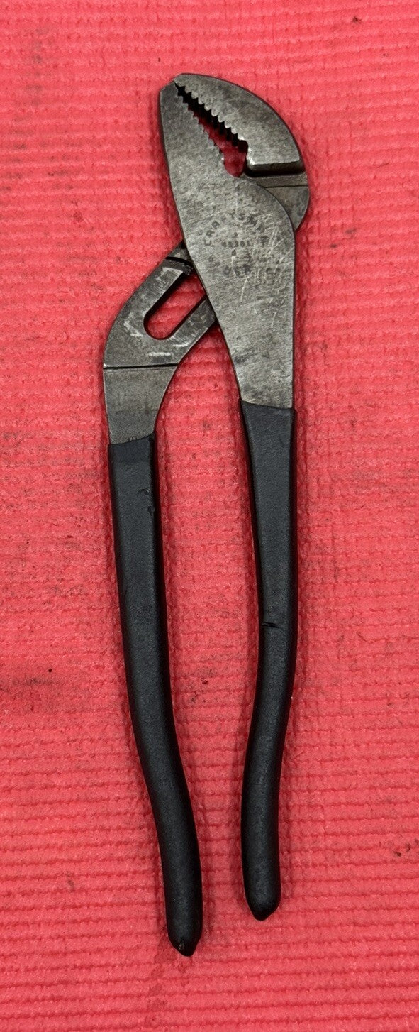 Vintage Craftsman 45381 Tongue & Grove 9 1/2" Arc Joint Pliers Black Handle USA