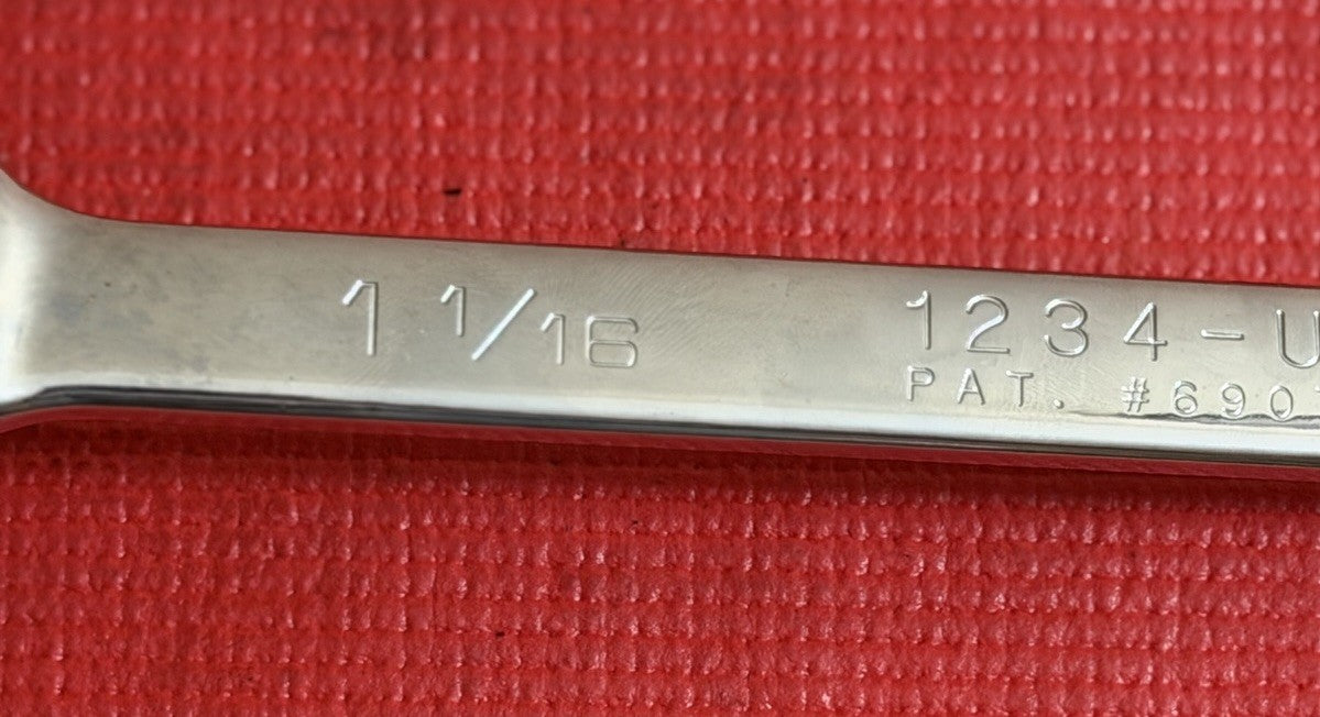 Wright Grip 1234 , 1-1/16" Combination Wrench Made In USA Excellent