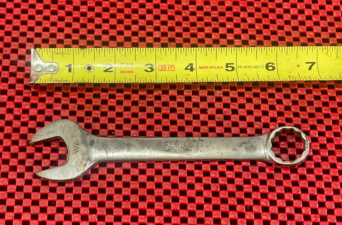 Snap on Tools OEX220 SAE 11/16" 12 point Short Combination Wrench USA Made M3