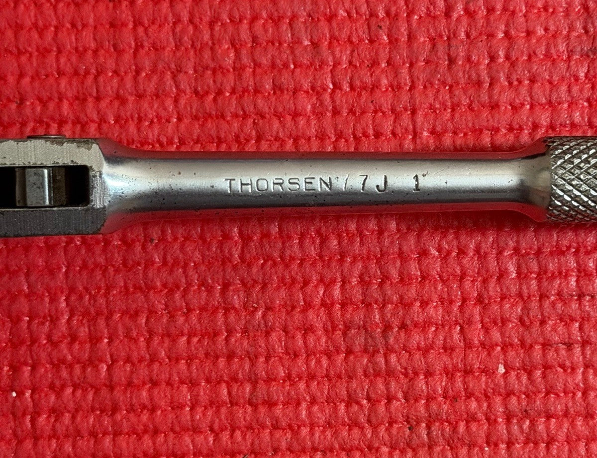 Vintage Thorsen Tools 77J 1 3/8" Drive Ratchet Vintage Made In USA