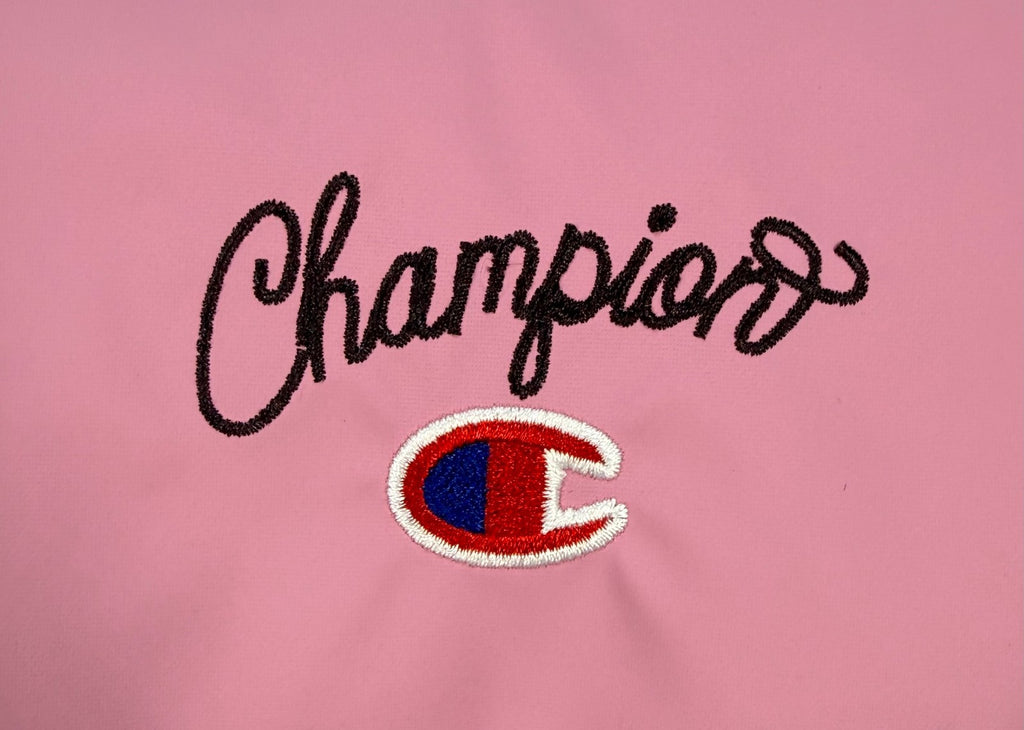 NWT Champion Logo Tote Shoulder Bag Women's Pink Purse Gym Travel Zip Pocket
