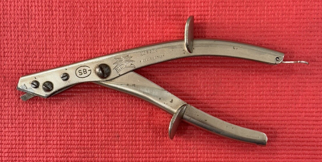 Vintage EDMA SBG TIN NIBBLER SHEARS SNIPS - Made In France Very Rare