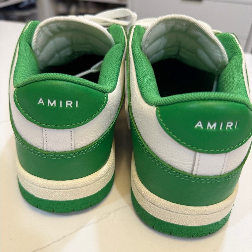 AMIRI skeleton low Green and White Sneakers 10