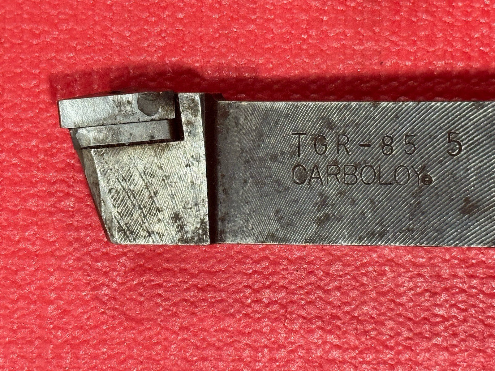 Vintage CARBOLOY TGR-85-5 INDEXABLE TOOL HOLDER
