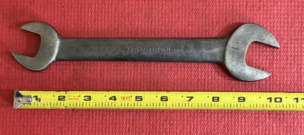 Armstrong Tools 1033-C  15/16" x 1" Open End Wrench Chrome Vanadium Made In USA