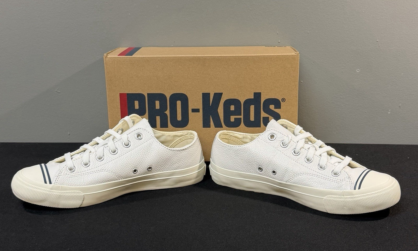 Pro-Keds Royal Lo Lace Up Men's Size 11.5 (M) White Leather Shoes Sneaker NWB