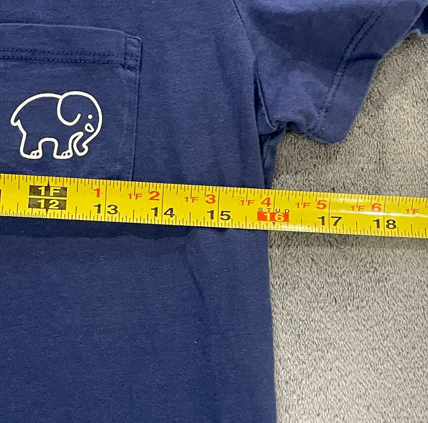 Ivory Ella Women’s Size Small Blue Short Sleeve T-Shirt With Wave Elephant