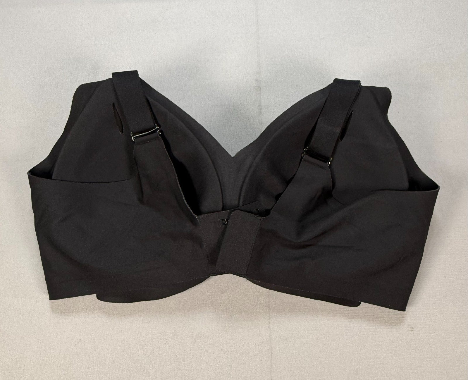 Women Wireless T-Shirt Bra Seamless Smooth Full Coverage Comfort Black XL-Plus