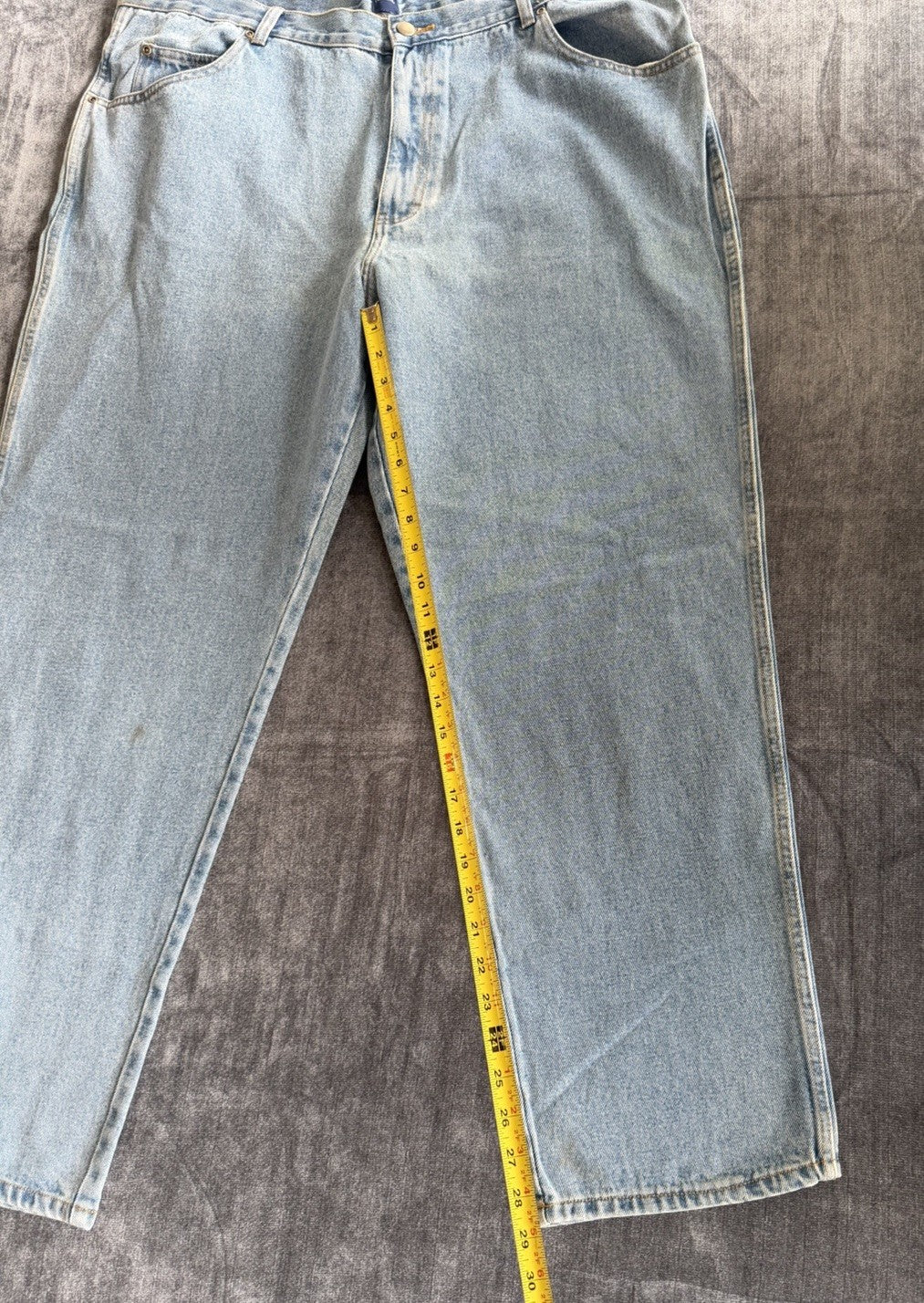 Basic Editions Regular Fit Men’s 44W X 32L Denim Blue Light Jeans NWT