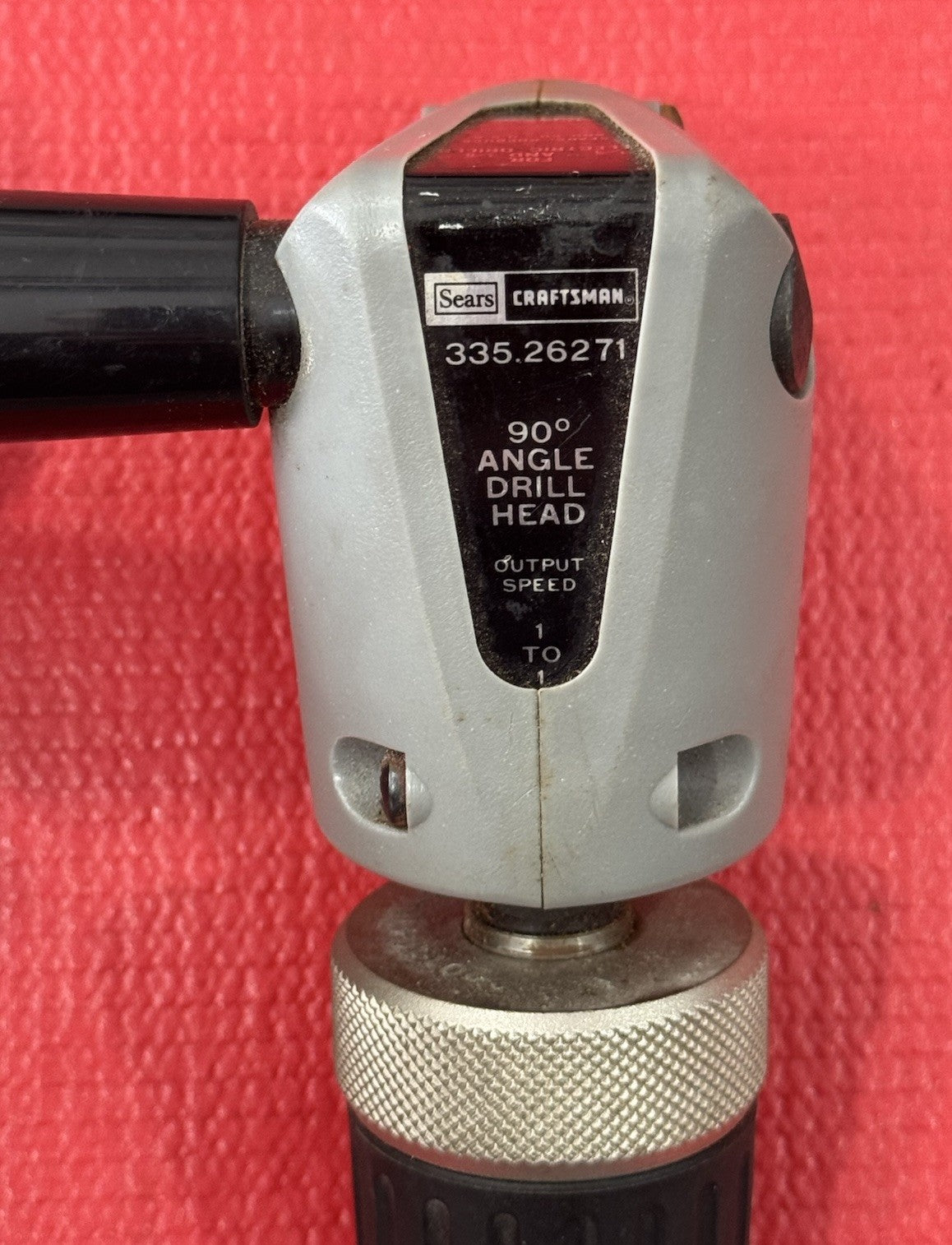 VINTAGE Sears Craftsman 335.26271  Drill 90 Angle Head 1/4" or 3/8" Made In USA