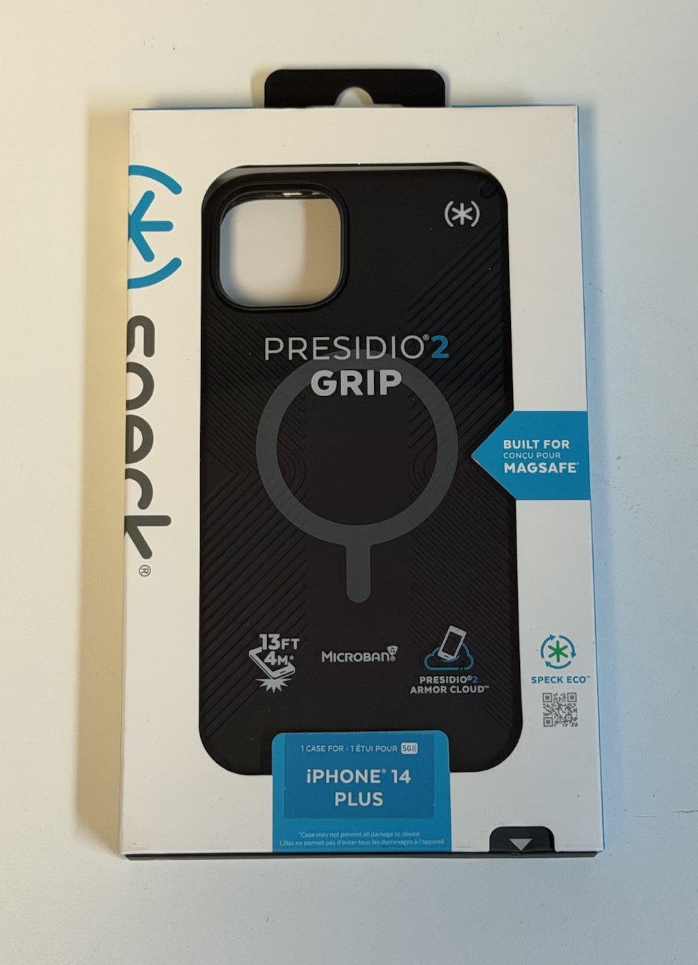 NEW Speck Presidio2 Grip MagSafe Case for iPhone 14 Plus 13FT Drop | Black NEW