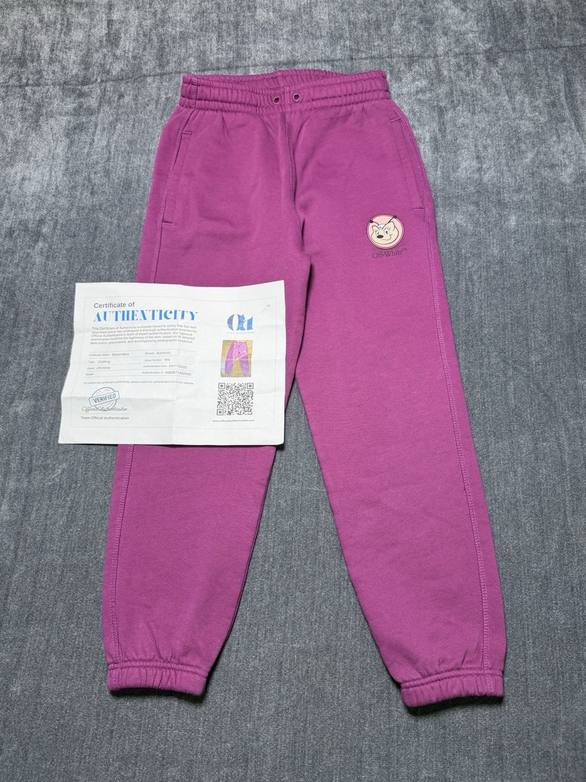 Off-White Girls Joggers pink size 10 NEW
