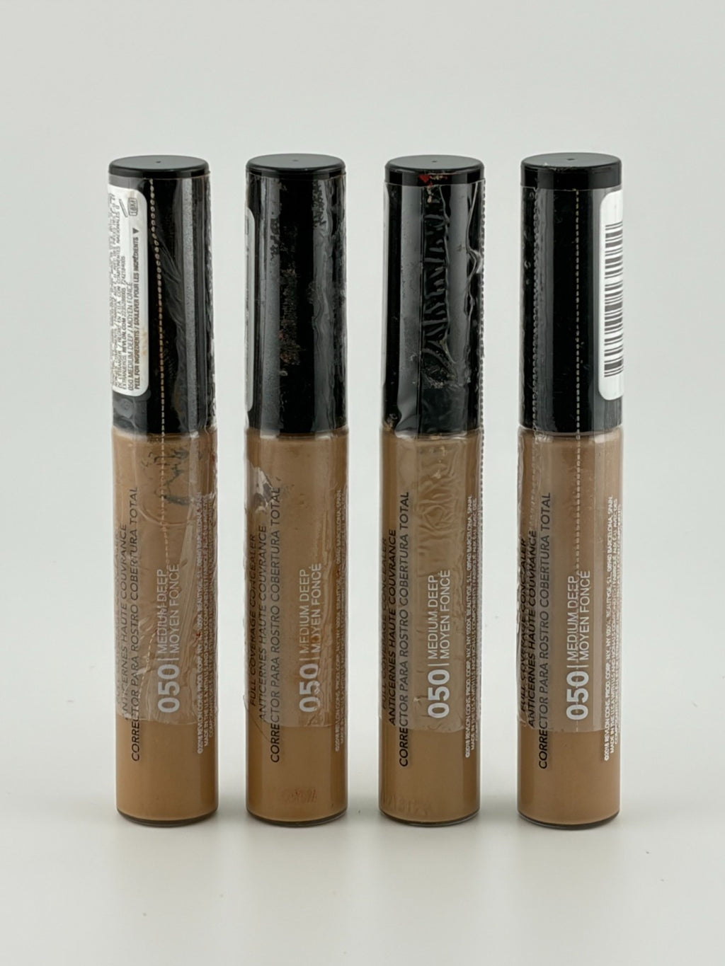 Revlon ColorStay Full Coverage Concealer Makeup 18M 50 Medium Deep - Set of 4