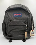 NWT JanSport Cross Town Plus Remix Black Denim Backpack 15" Laptop School Bag