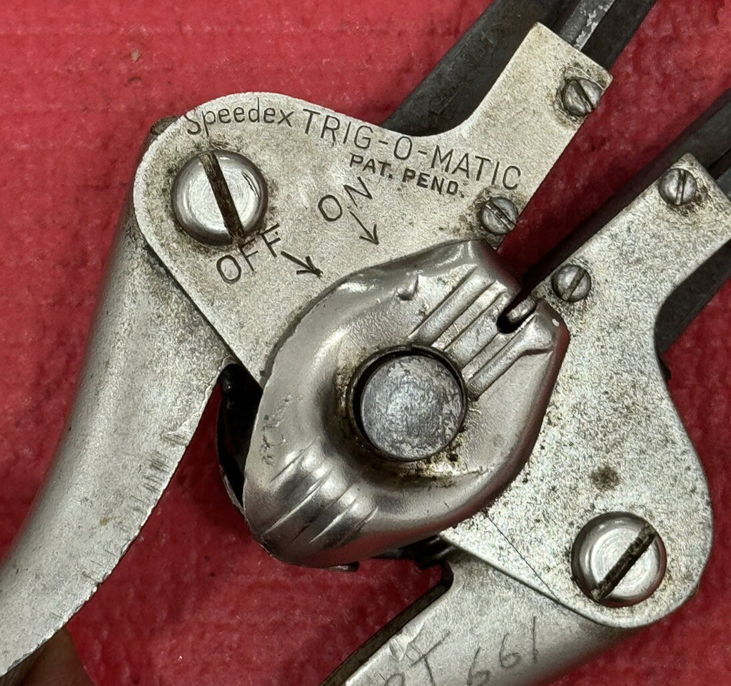 Vintage SPEEDEX Trig-O-Matic Wire Stripper 6W 7W w/ ON-Off Switch Made in USA