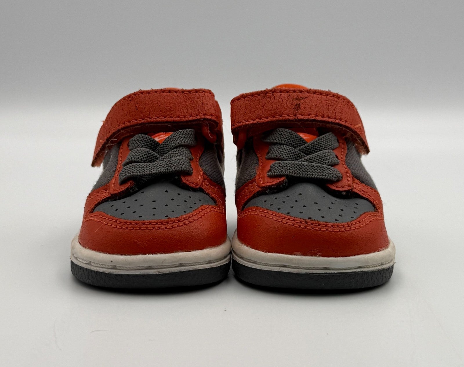 Nike Dunk Low Cement Grey Team Orange TD 311535-016 Baby Toddler Sneaker Size 3C