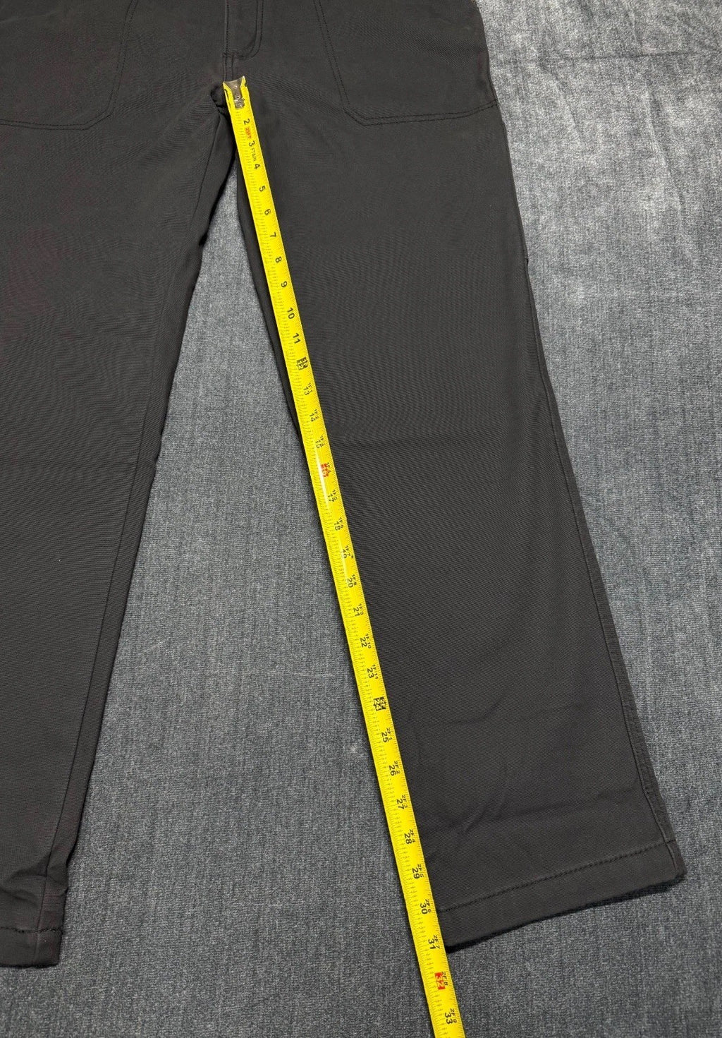 NWT Coleman Work Pants Men 36X32 Black Fleece Lined Straight Leg Pockets Pull-On