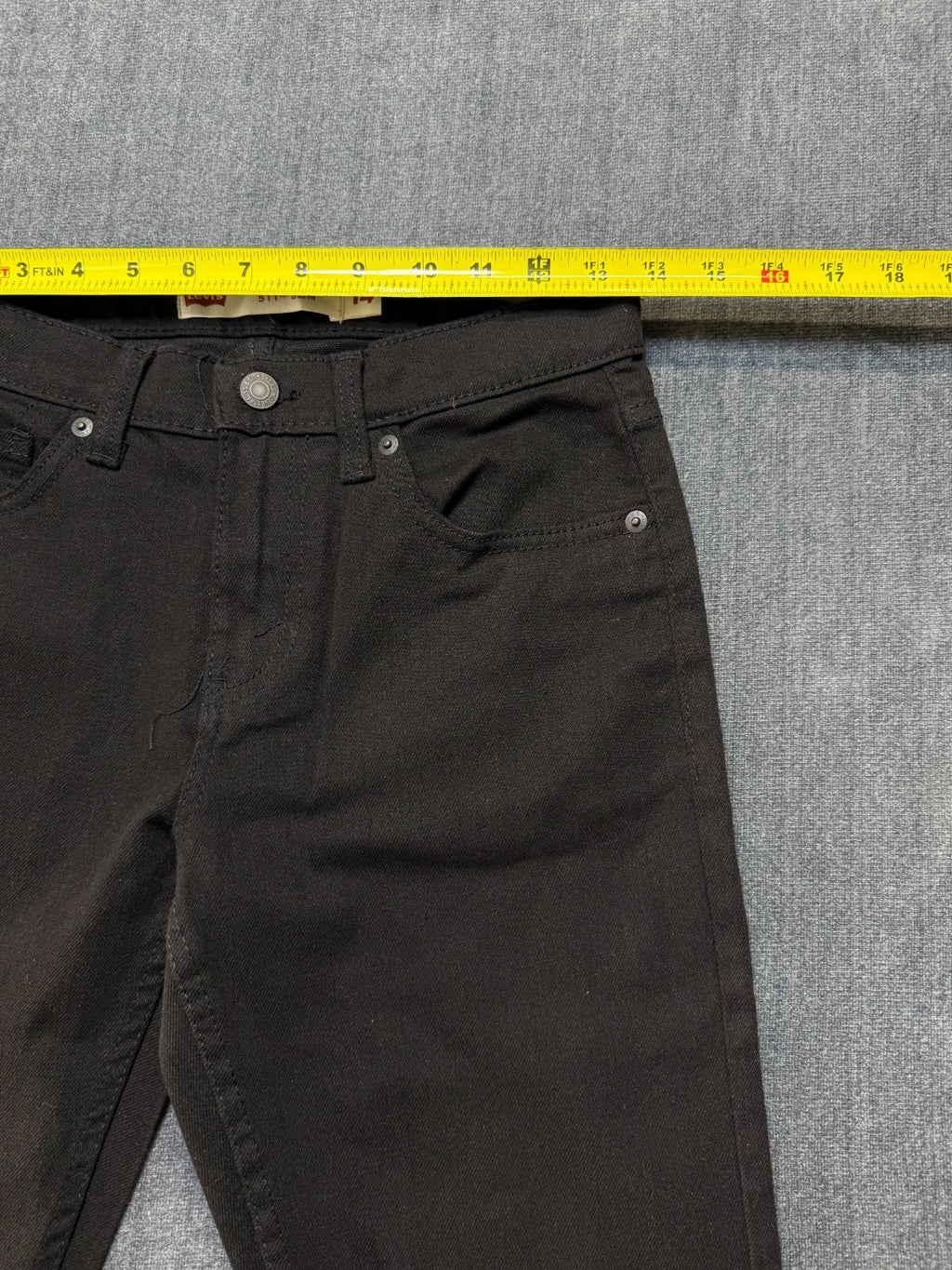 NWT Levi's 511 Performance Slim Fit Jeans Women's 14 Black Dark Wash 5-Pockets