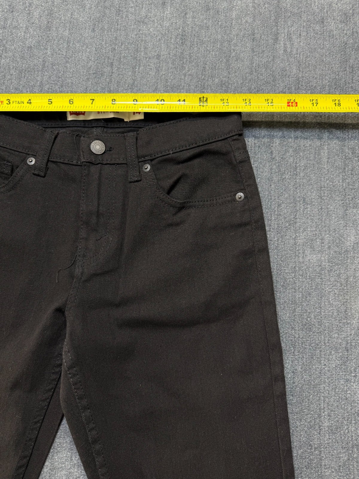 NWT Levi's 511 Performance Slim Fit Jeans Women's 14 Black Dark Wash 5-Pockets