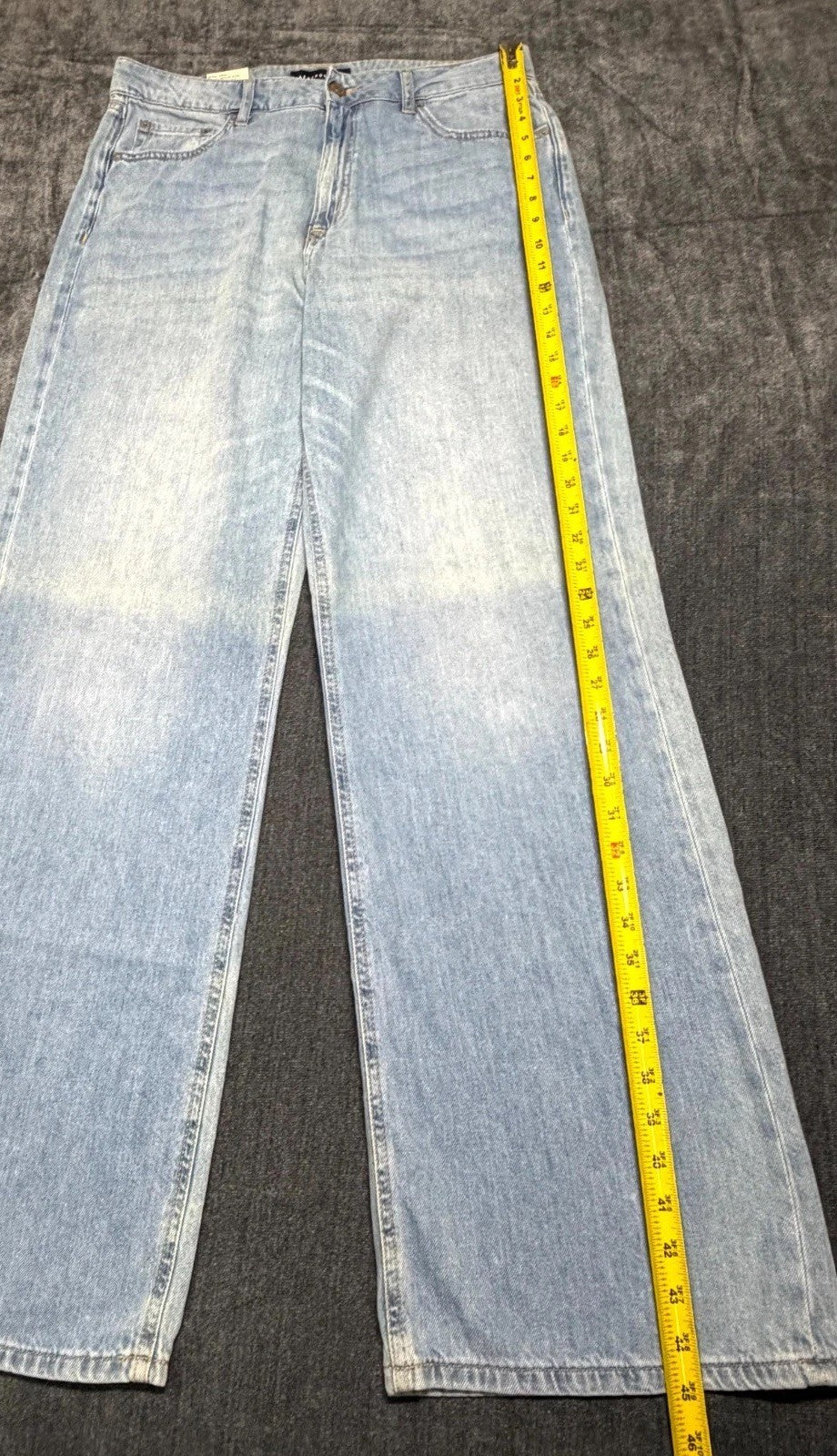 NWT Aeropostale High-Rise Wide-Leg Jeans Women's 12 Blue Medium Wash 5-Pockets