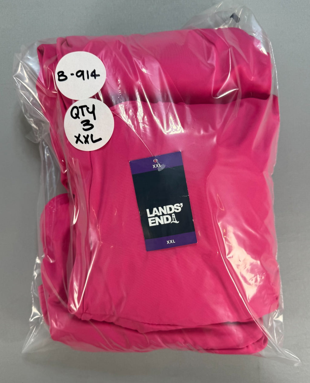 Land's End Adjustable Strap Pull On-Swim Dress Women 2XL Pink Sleeveless Preppy