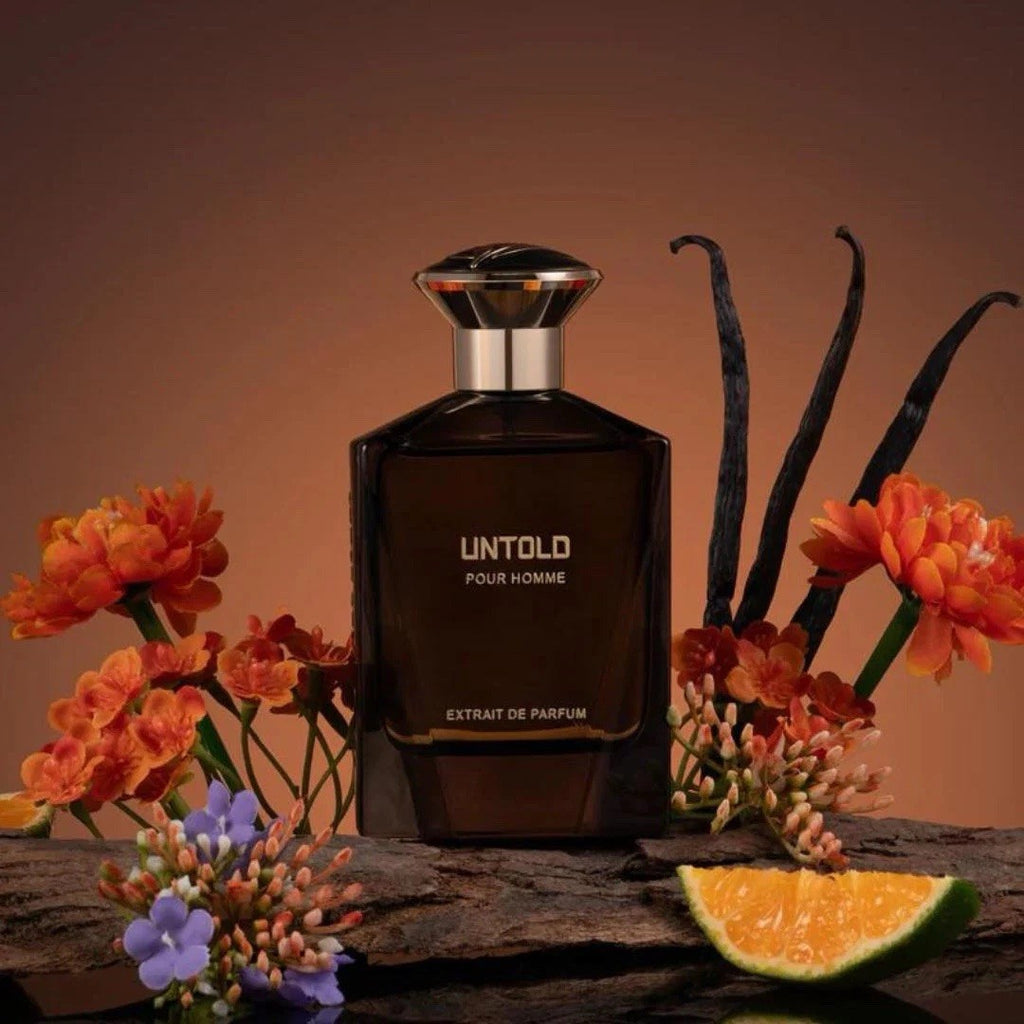 Fragrance Story UNTOLD POUR HOMME Extrait de Parfum Spray 3.4 oz 100 ml SEALED