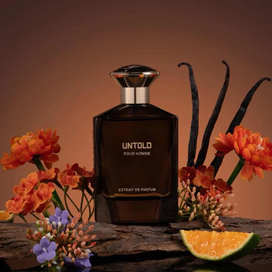 Fragrance Story UNTOLD POUR HOMME Extrait de Parfum Spray 3.4 oz 100 ml SEALED
