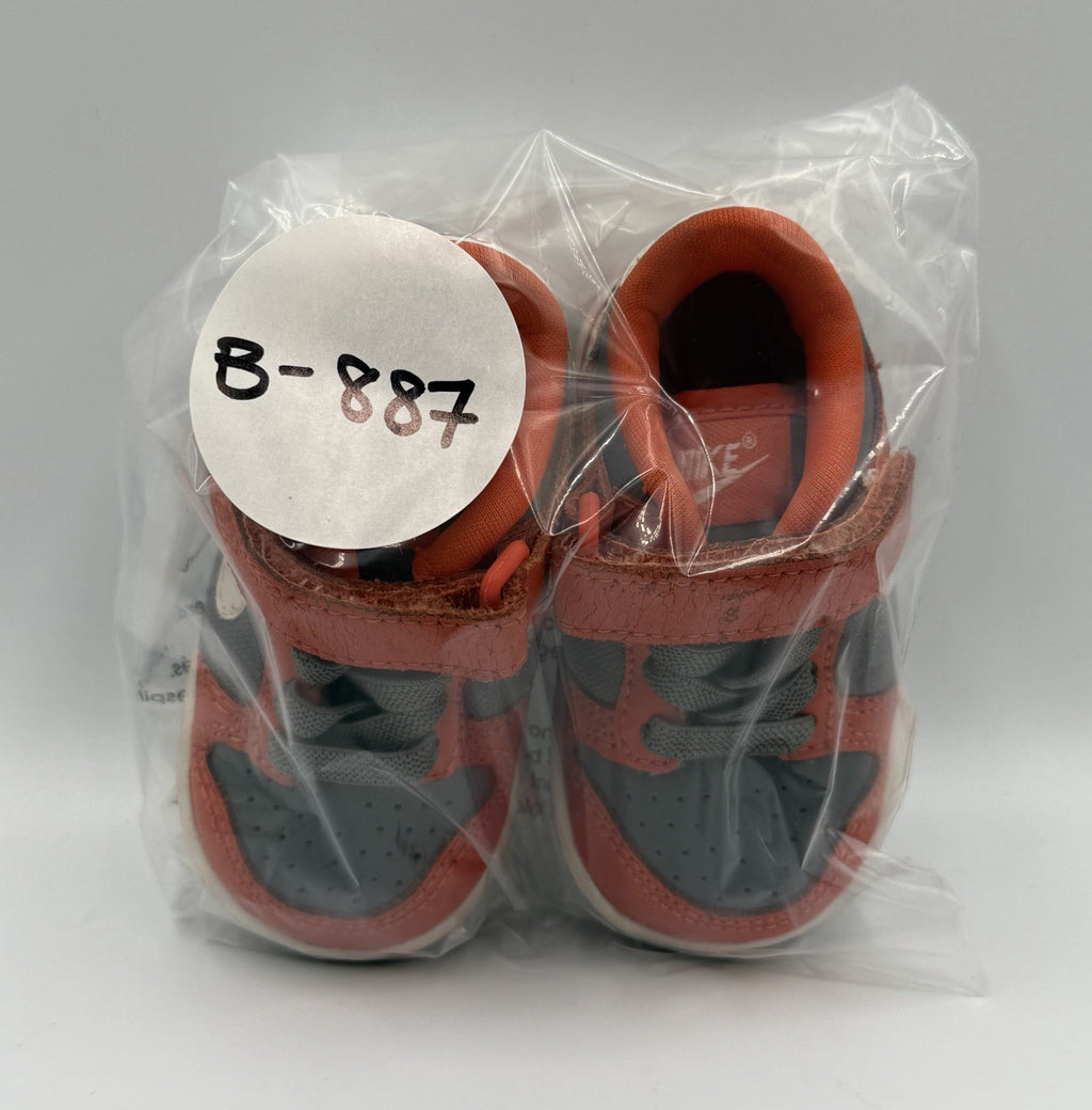 Nike Dunk Low Cement Grey Team Orange TD 311535-016 Baby Toddler Sneaker Size 3C