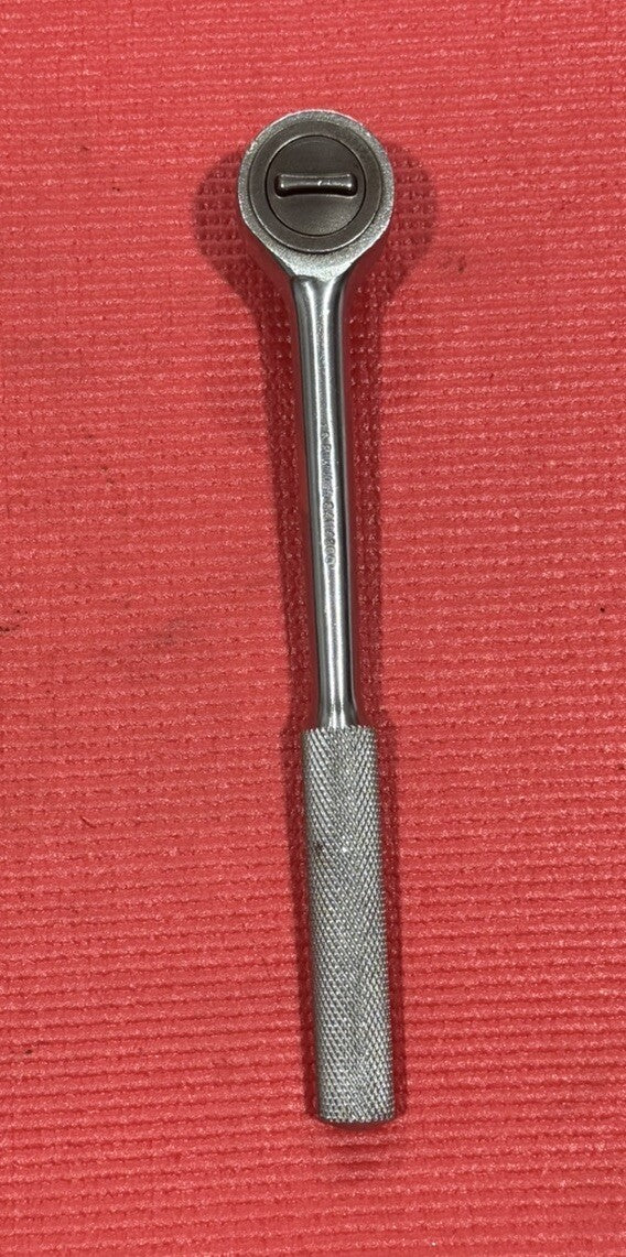 POWR KRAFT 84H4860 1/2 Drive Ratchet Round Head , Knurled Grip Made In Usa Rare