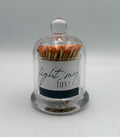 New Zodax Apothecary Guild Light My Fire Home Decor Matches with Glass Dome
