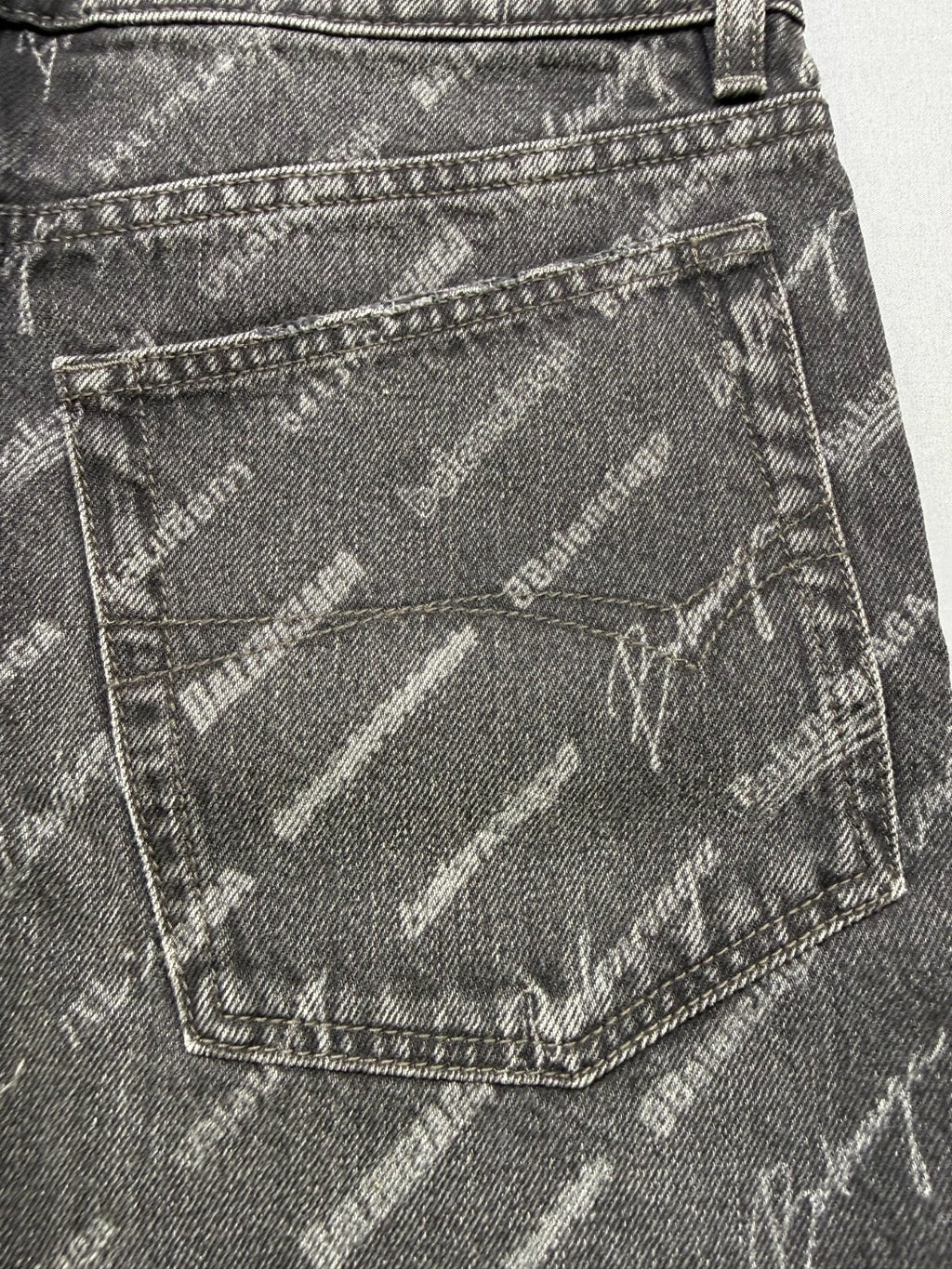 NWT Balenciaga Mini Denim Skirt Women's 36 Charcoal Gray 5-Pockets Casual Wear