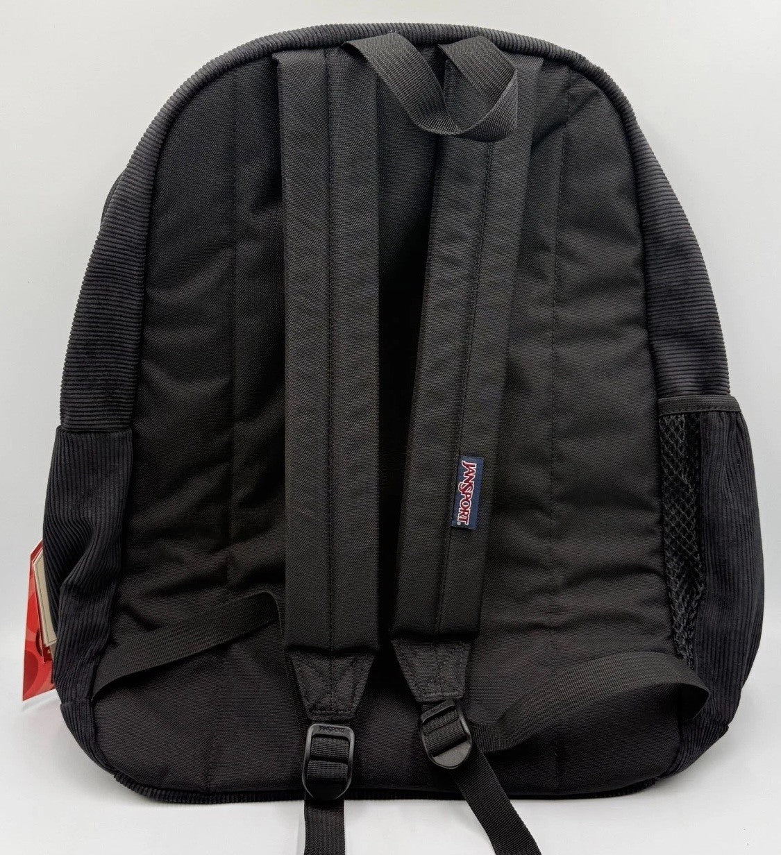 NWT JanSport Cross Town Plus Remix Black Corduroy Backpack 15" Laptop Bookbag