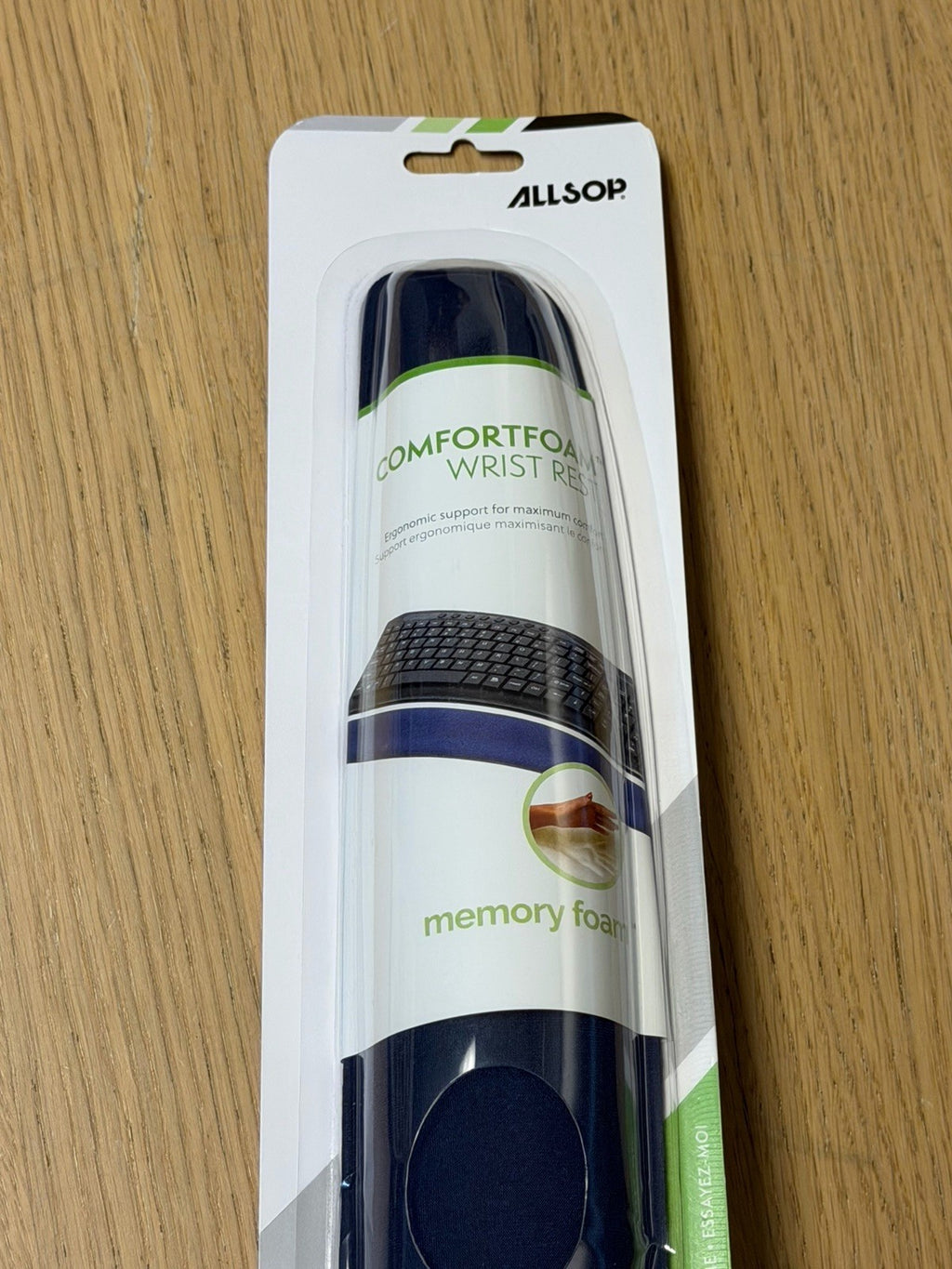 ALLSOP COMFORT MEMORY FOAM Keyboard Wrist Rest - Blue New Sealed