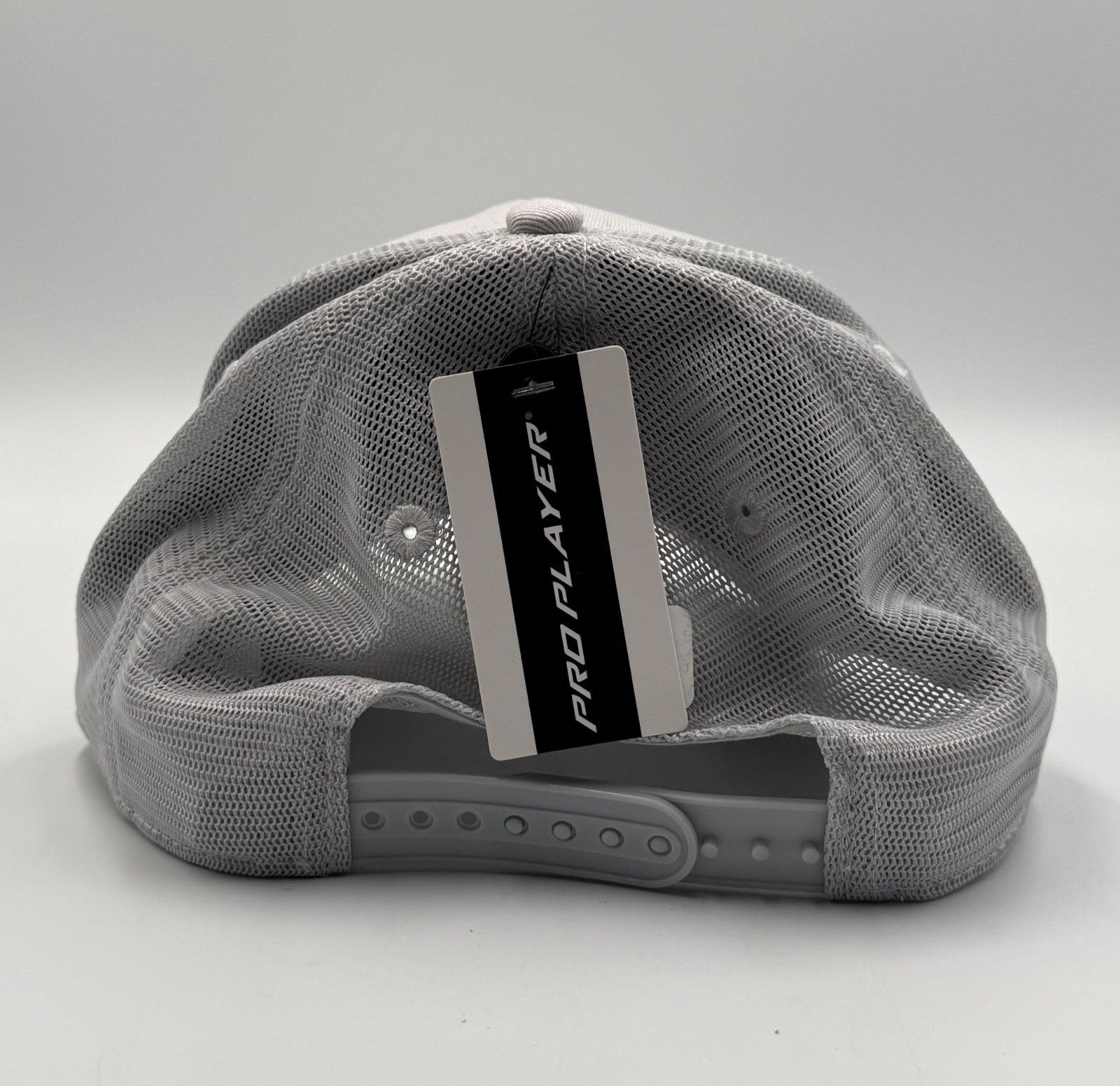 Pro Player Blank Trucker Hat Unisex Gray Mesh Adjustable Snapback Baseball Cap