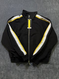 NWT Rhude Traxedo Jacket Men's 2XL Black Striped Long Sleeve Full Zip Outdoor