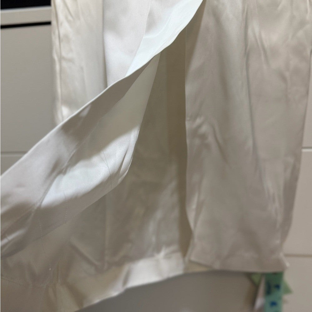 Off-White Duchesse Twist Long Dress Satin Size Medium 42 EU, 6 US NWT