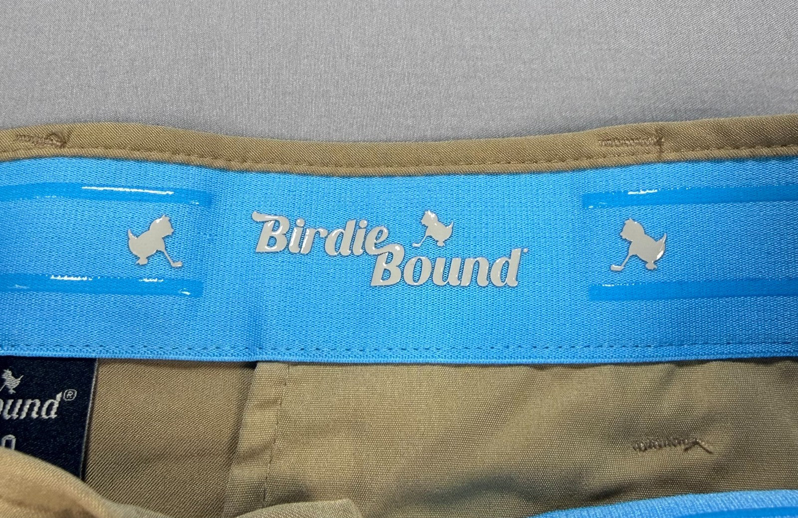 NWT Birdie Bound Golf Pants Men's 34X30 Beige Flat Front Lightweight Performance
