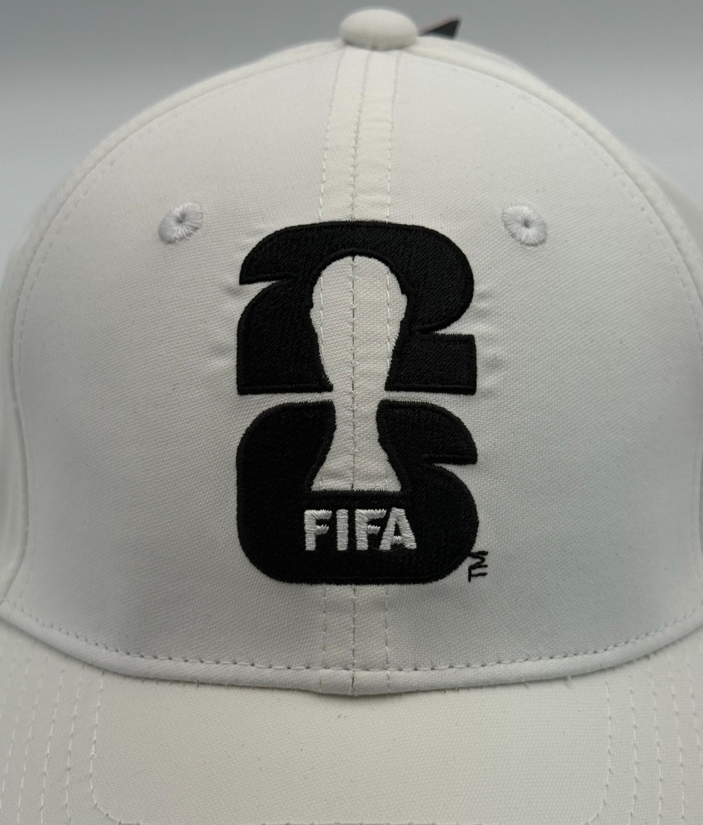 Licensed FIFA World Cup 2026 Soccer Hat Men White Sports Flex Fit Cap New
