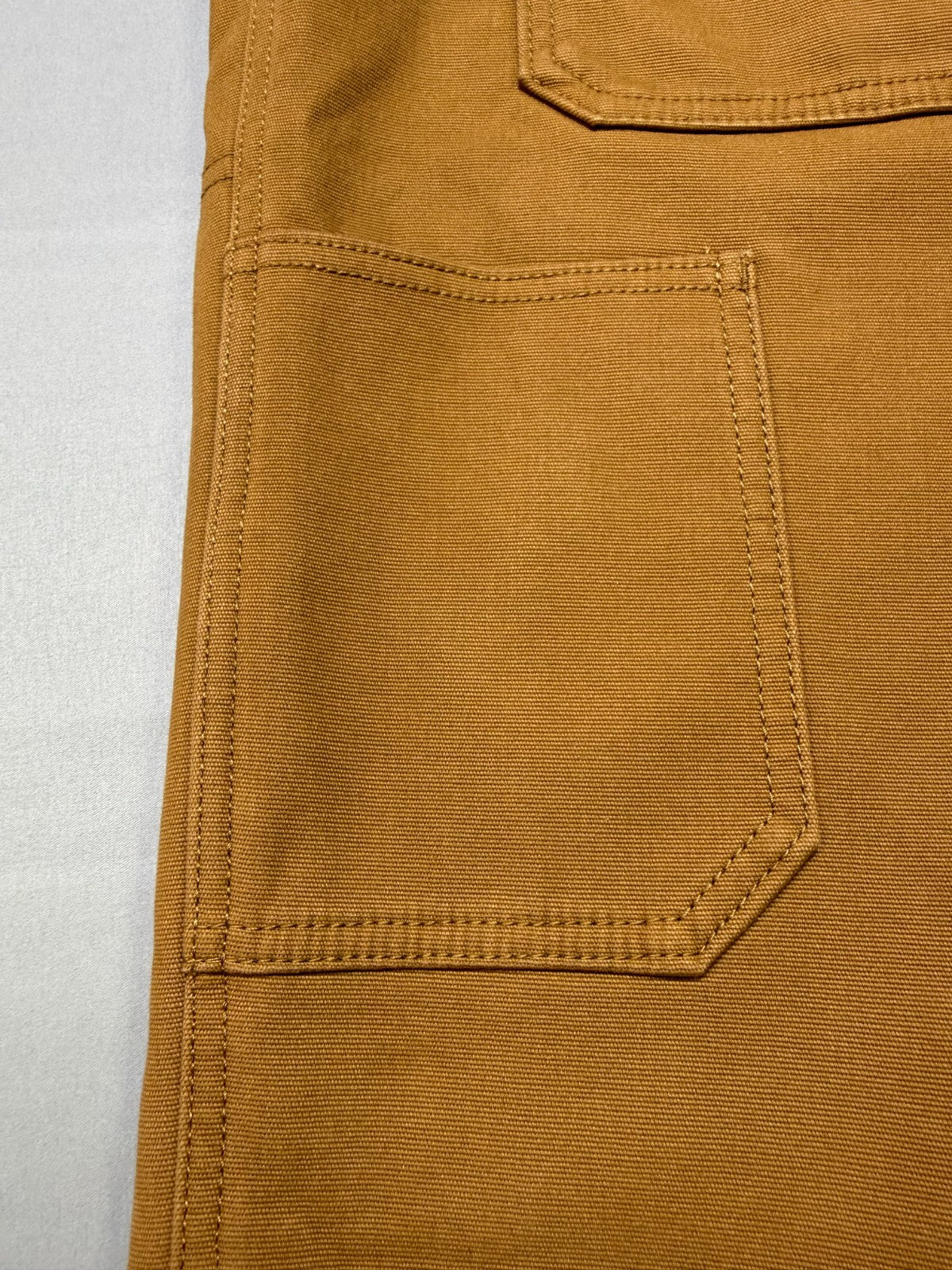 Coleman Work Pants Men's 36X32 Brown Fleece Lined Straight Leg Pockets Pull-On
