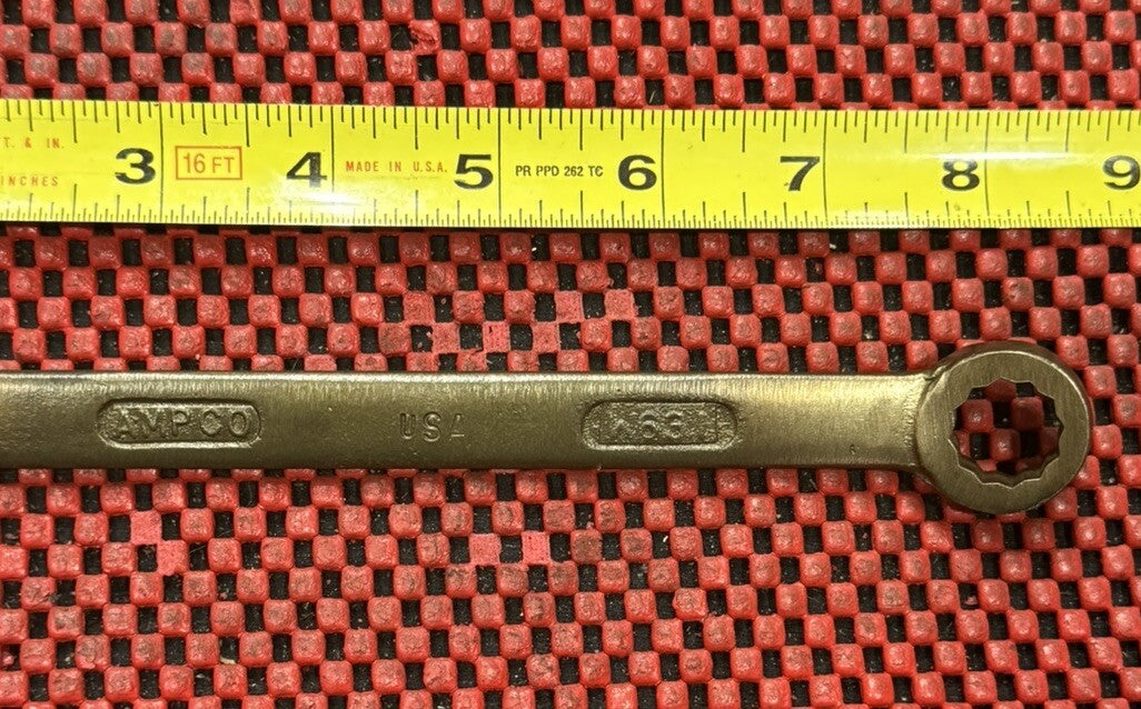 Ampco Safety Tools W-631 Combination Wrench, Bronze Sae, 9/16” Made In USA Rare