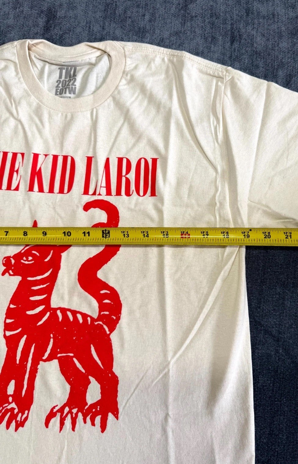 TKL 2022 EOWT Sketch T-Shirt Unisex Medium Ivory Graphic Print Short Sleeve