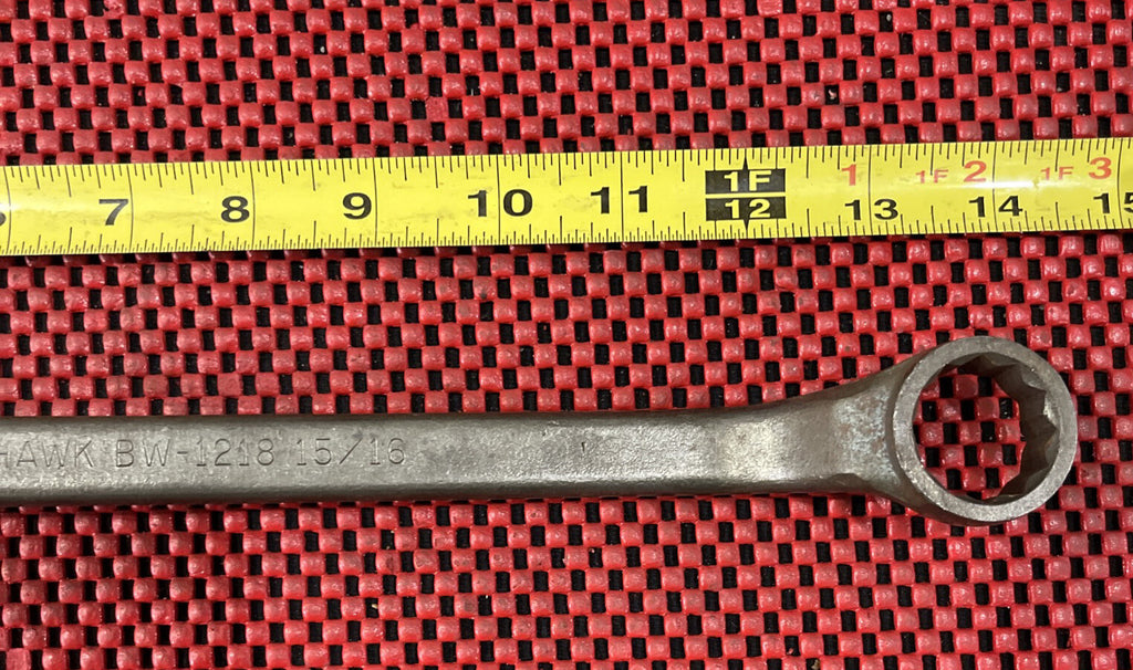 BLACKHAWK TOOLS BW-1218 BOX WRENCH OFFSET  1" X  15/16" ALLOY STEEL USA M9