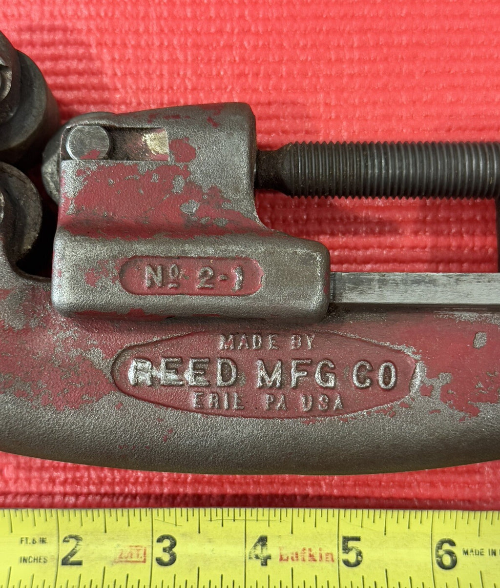 REED MFG CO CUT TOOL #2-1 HD Pipe Cutter, Cuts 1/8"-2" pipe Made In ERIE PA USA