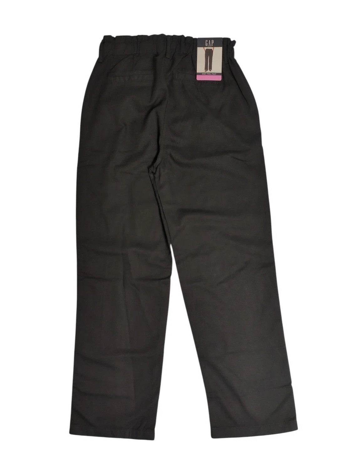 Gap Relaxed Fit Straight Leg Easy Twill Pant Women's XL Black Flat Front Preppy