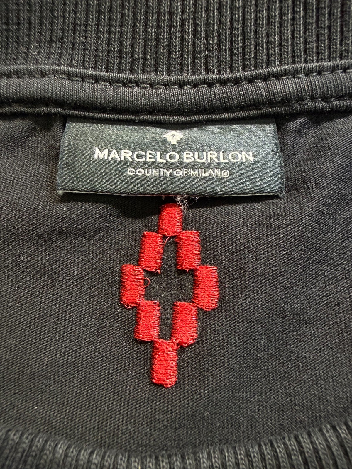 Marcelo Burlon County of Milan Bumper Car T-Shirt Men's Large Black Cotton