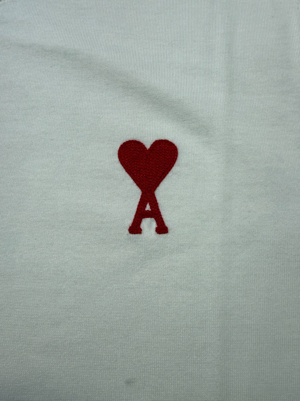 NWT Ami T-Shirt Men's 2XL White Short Sleeve Crew Neck Pullover Lightweight