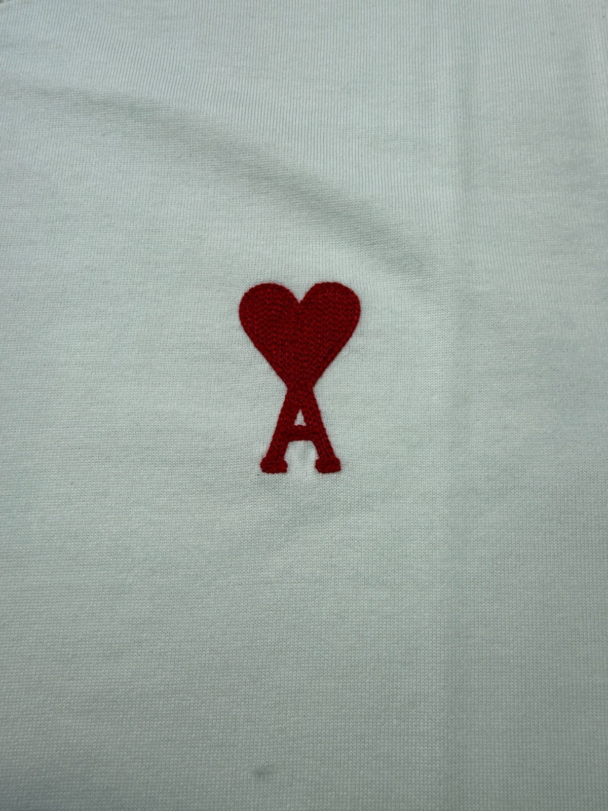 NWT Ami T-Shirt Men's 2XL White Short Sleeve Crew Neck Pullover Lightweight