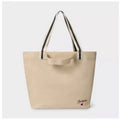 NWT Champion Canvas Shoulder Tote Bag Women Tan Striped Handles Shopper Everyday